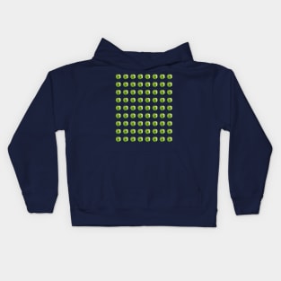 Green apple patern Kids Hoodie